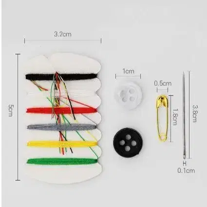 휴대용 실 바늘 수선 반짇고리 바느질 세트