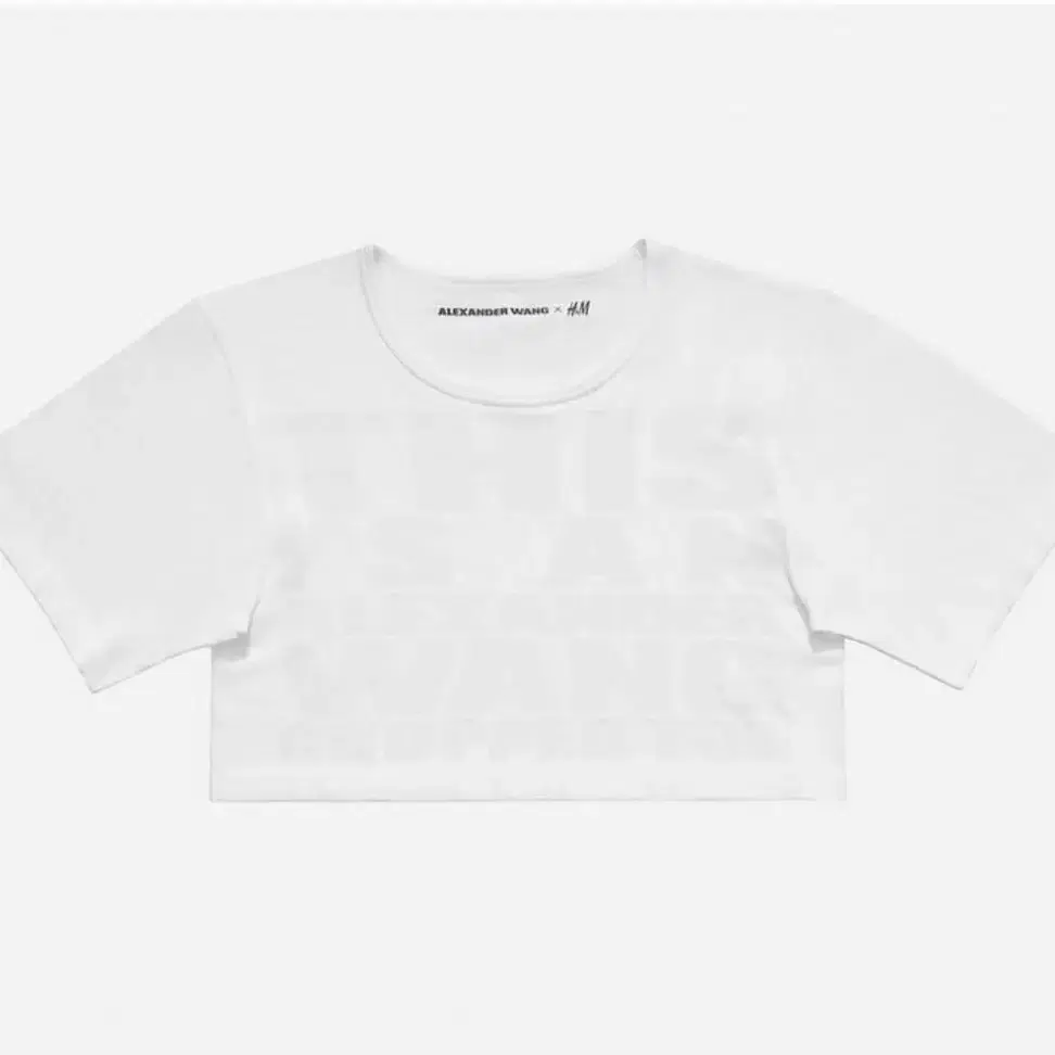 알렉산더왕 h&m 콜라보 크롭탑 티셔츠 m