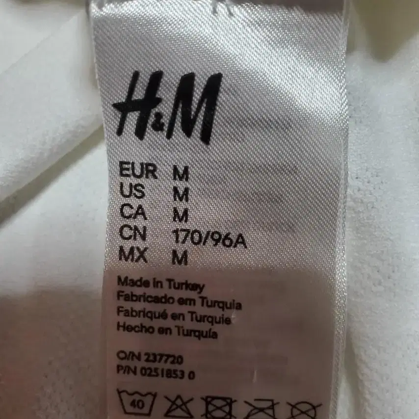 알렉산더왕 h&m 콜라보 크롭탑 티셔츠 m