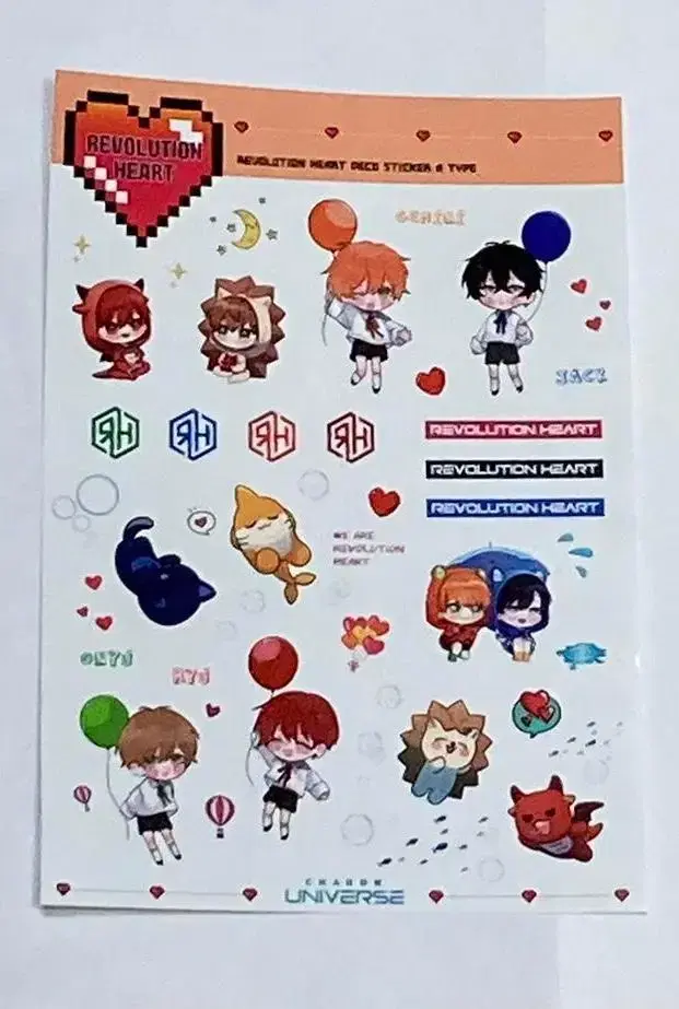 Sell at cost price) Revolution Hearts sticker Sell A, B type