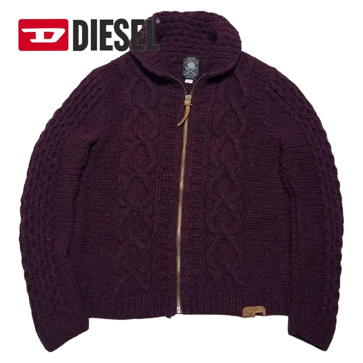 (M) 디젤 tricot 디젤니트집업 diesel 디젤스웨터 디젤자켓