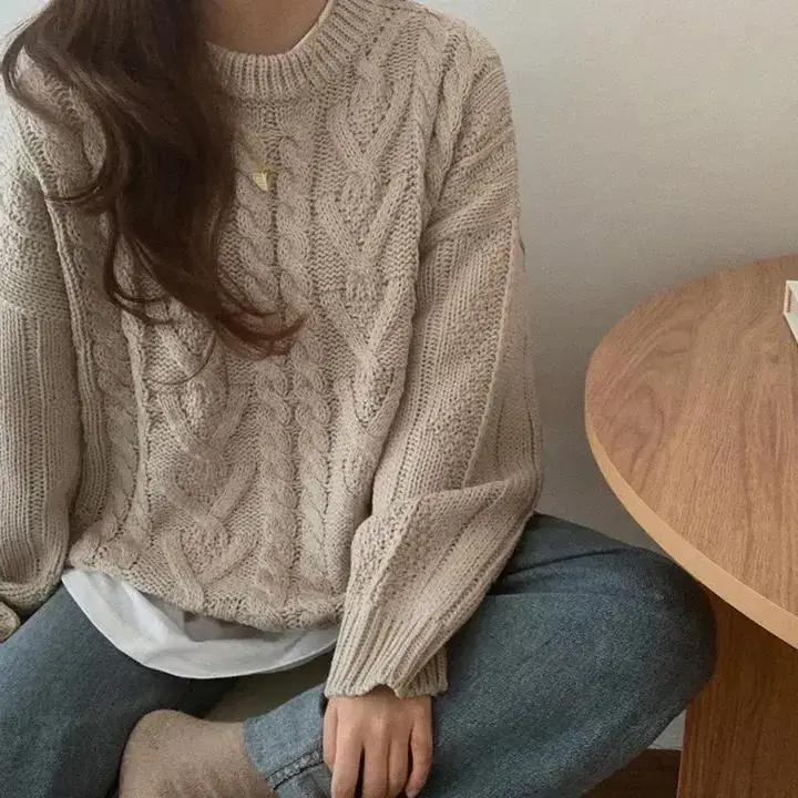 에이블리 cashew nut knit