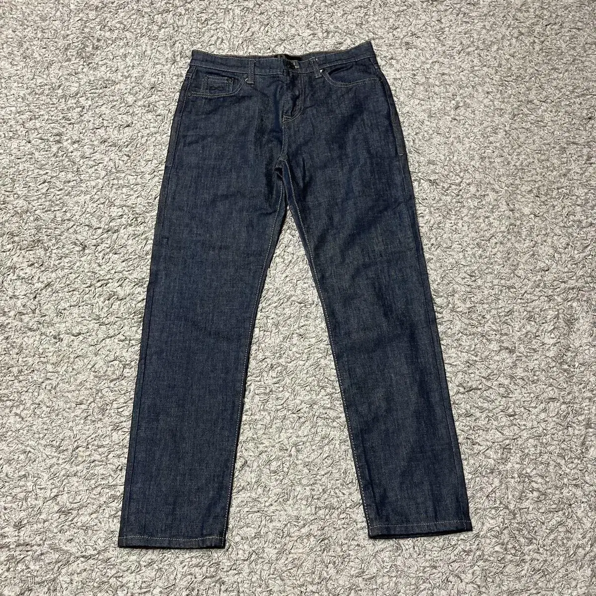 Flared jin indigo denim pants