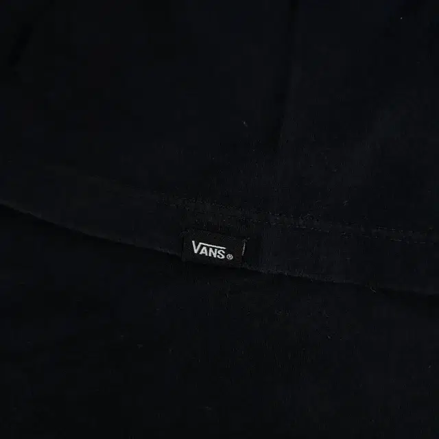 VANS 반스 블랙 빅로고프린팅 커스텀핏 코튼 반팔 티셔츠  SIZE L