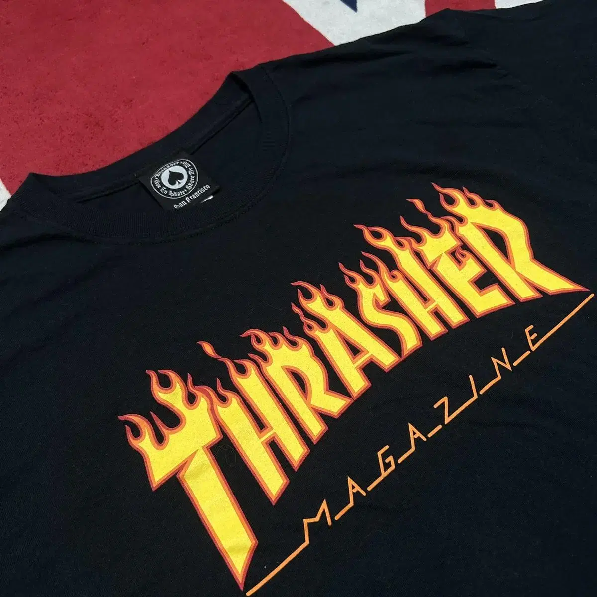 [L]Thrasher Short Sleeve/Black