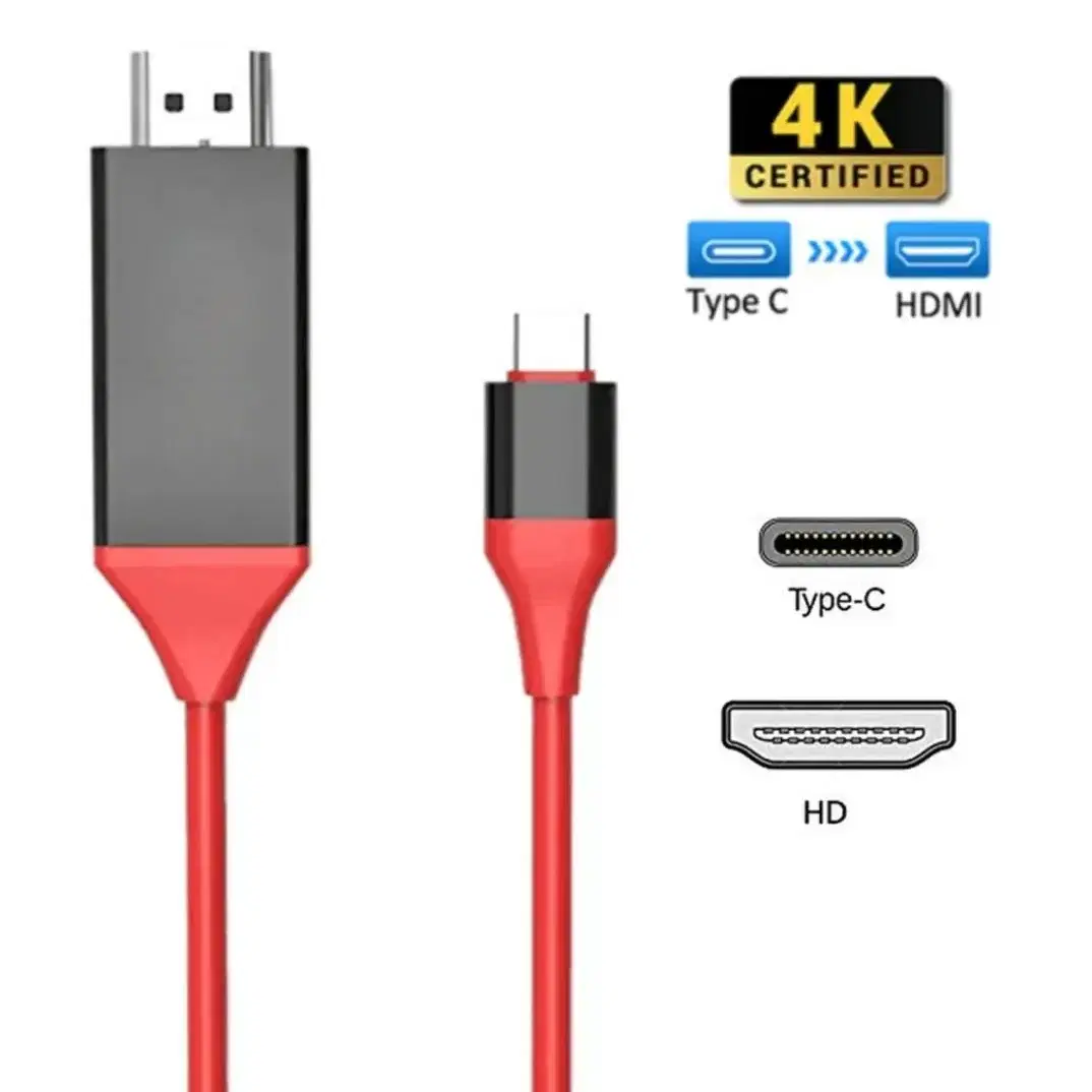 4K  1080p  USB 3.1유형 C-hdmi 호환 아답터 케이블 U