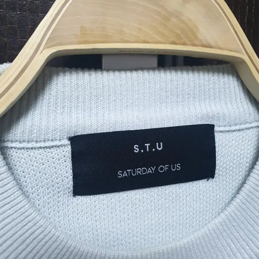 [F] stu x llud overfit knit lt blue