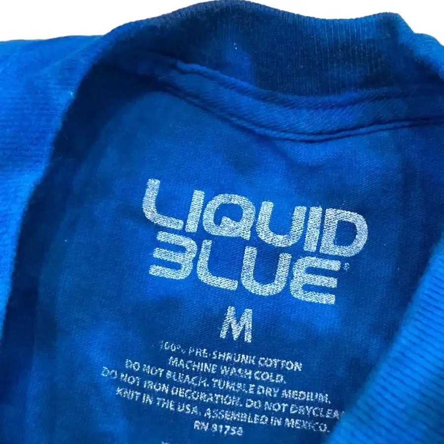 LIQUID BLUE 빈티지 타이다이 티셔츠