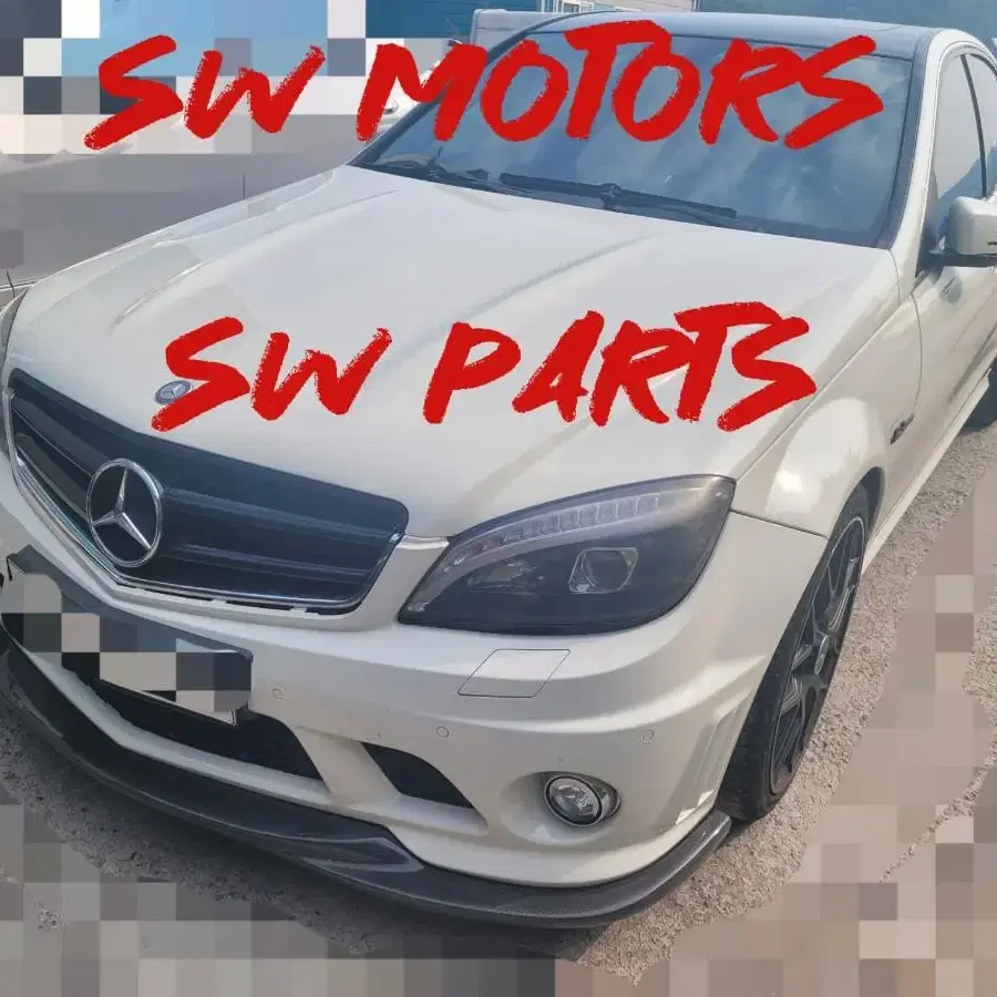 w204 c63 amg 입고 분해판매