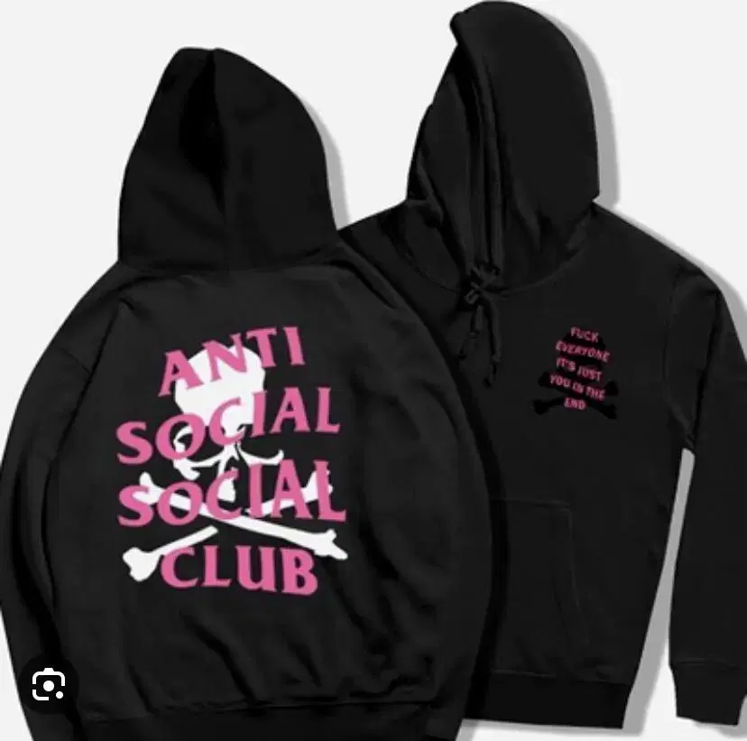 Unisex AntisocialSocial Club Black Hoodie