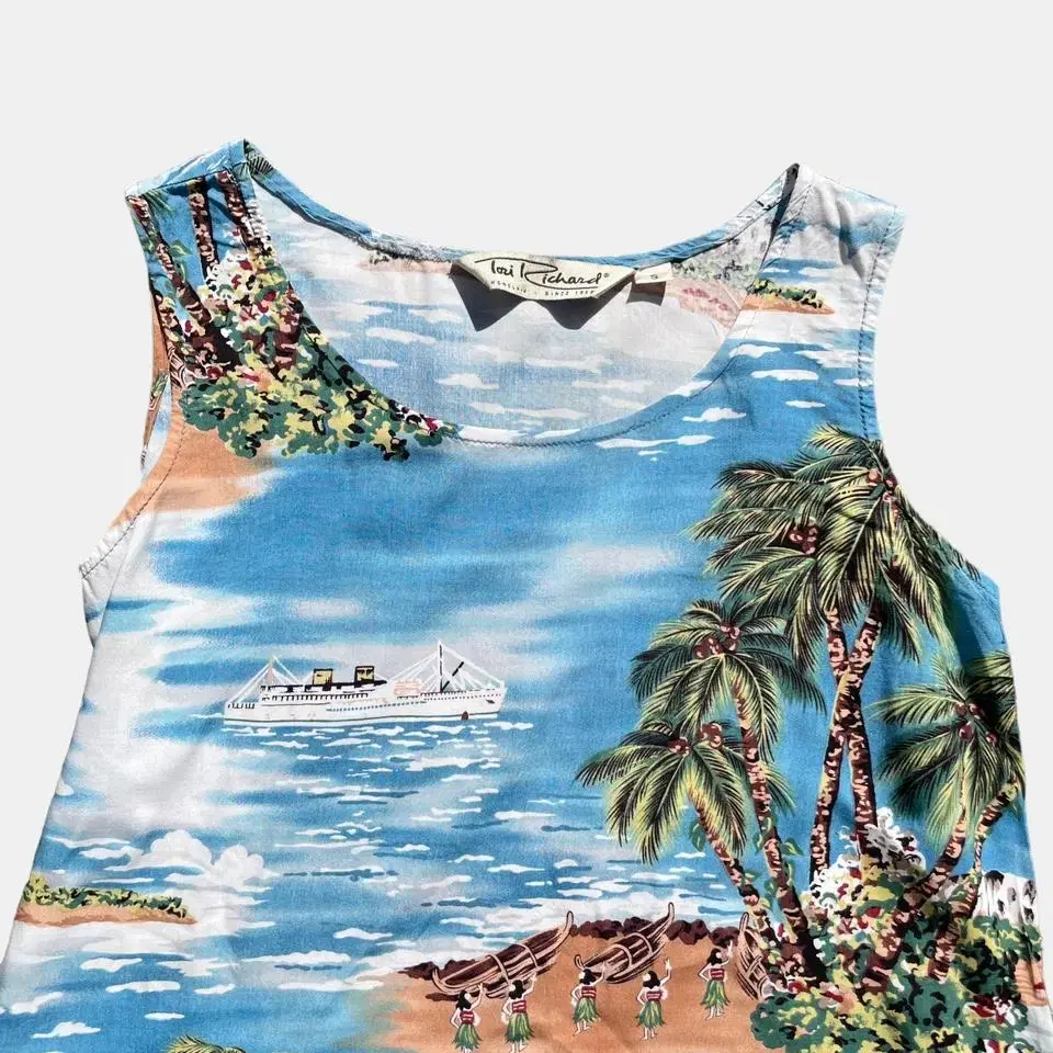 1980s rayon aloha one-piece