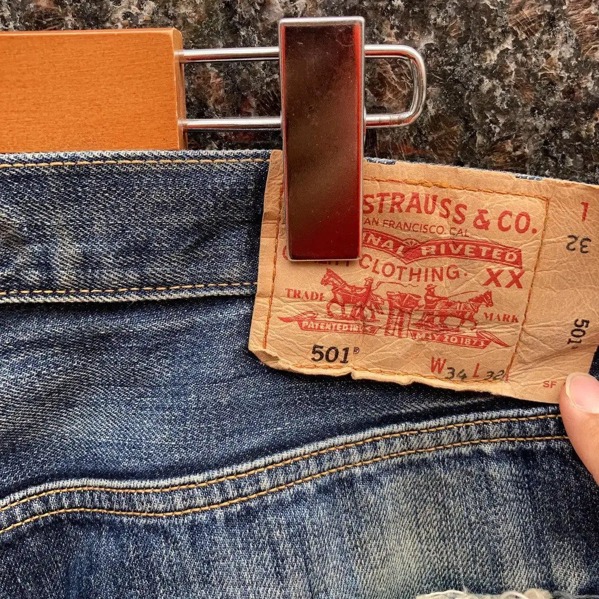 levis 리바이스 501 워싱 컷팅 하프팬츠