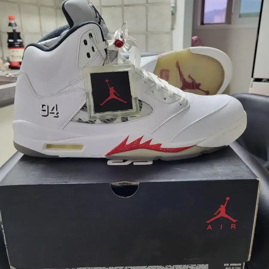 jordan 5 supreme 320size 14us  슈프림 조던5