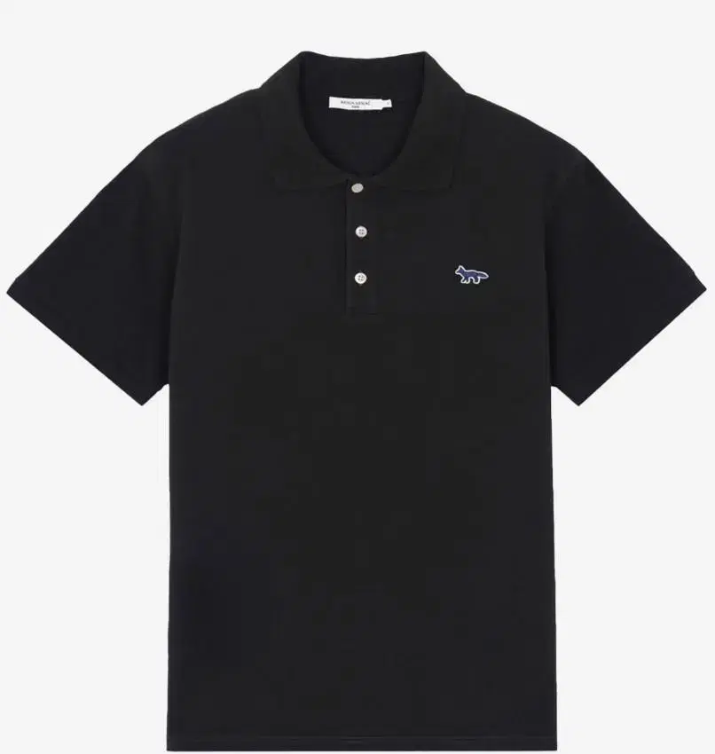 [New] Maison Kitsune Navy Fox Patch Polo