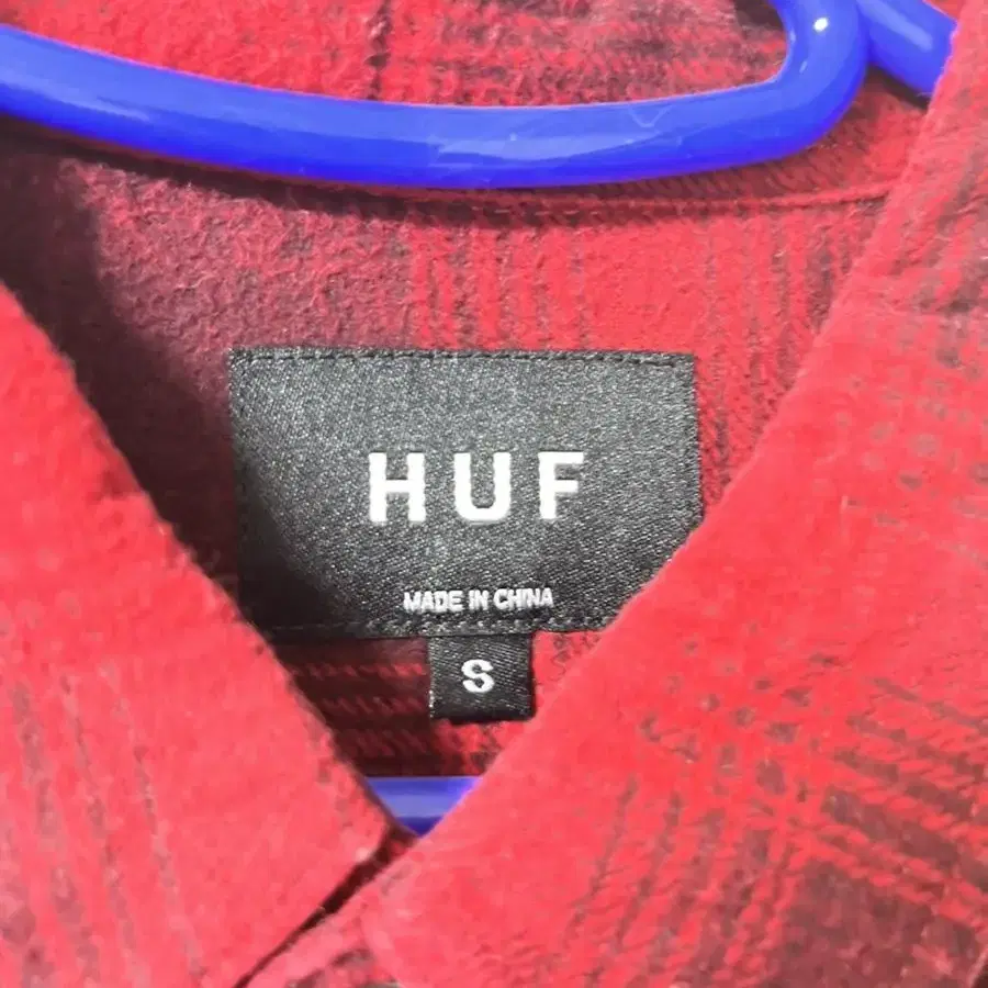 HUF 체크셔츠