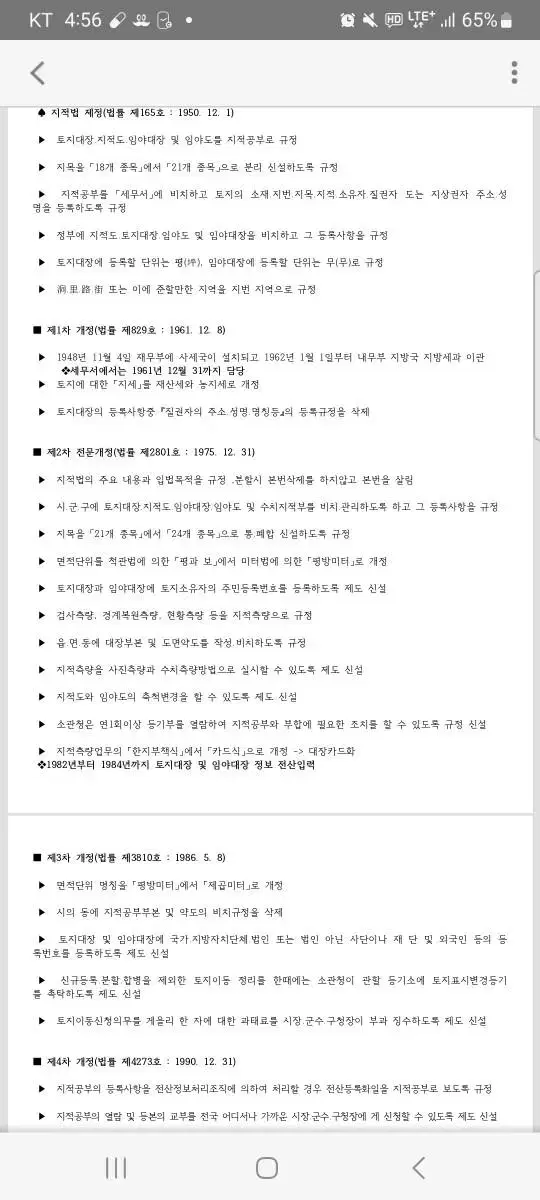 지적법연혁 판매합니다