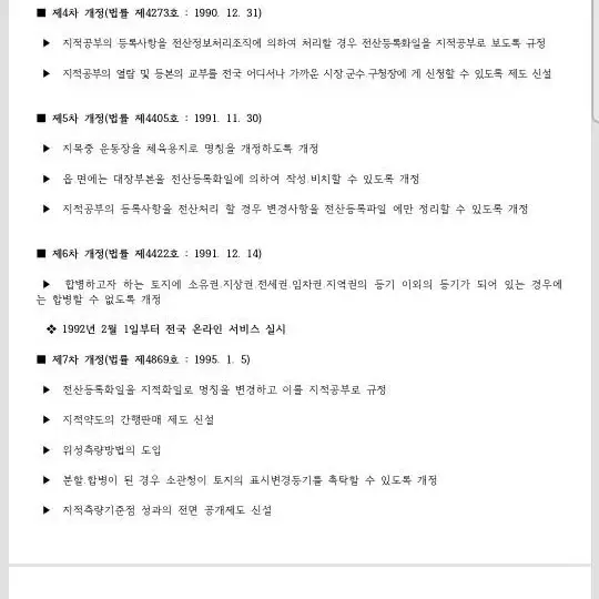 지적법연혁 판매합니다