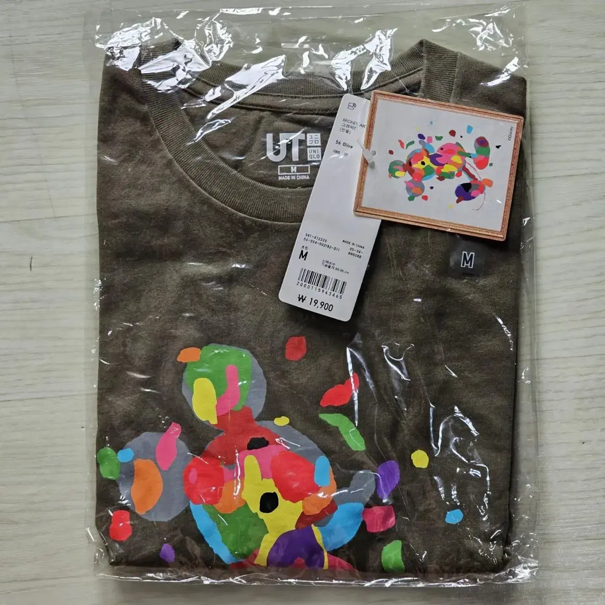 Uniqlo Mickey MICKEY ART Men's T-shirt Size M Unsealed