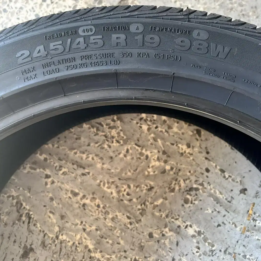 [새상품]2454519 콘티프로콘택 4계절 타이어 245/45R19