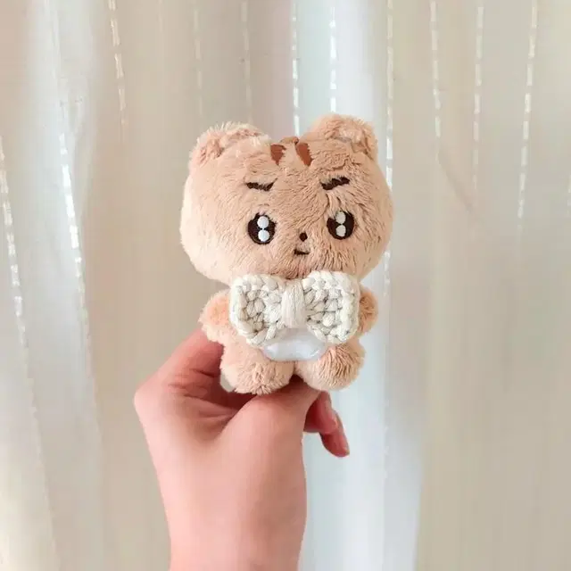 10cm 인형옷 뜨게 리본