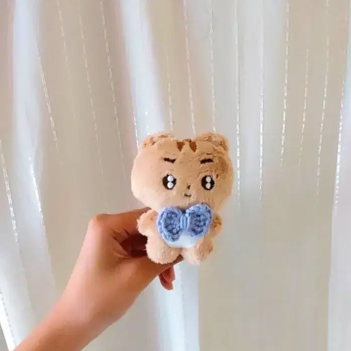 10cm 인형옷 뜨게 리본