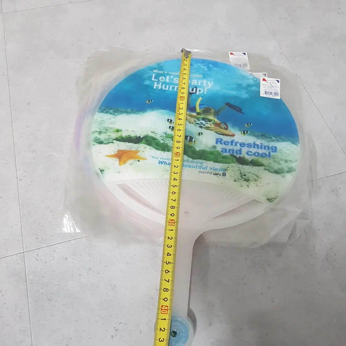 부채 대형 귀여운 디자인 30cm (개당 가격) 일반우편 무료배송