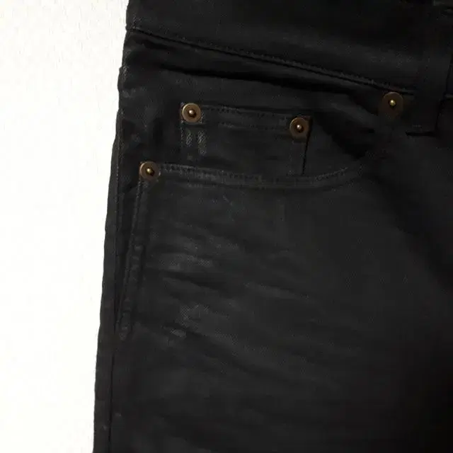 32/생로랑 SAINT LAURENT 블랙 약코팅 스키니진/32-1118