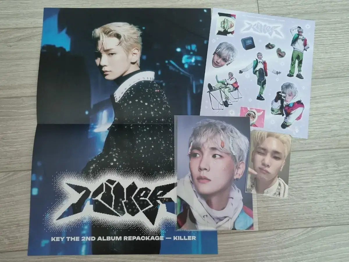 Shinee key killer zine version photocard postcard grounded sticker bulk