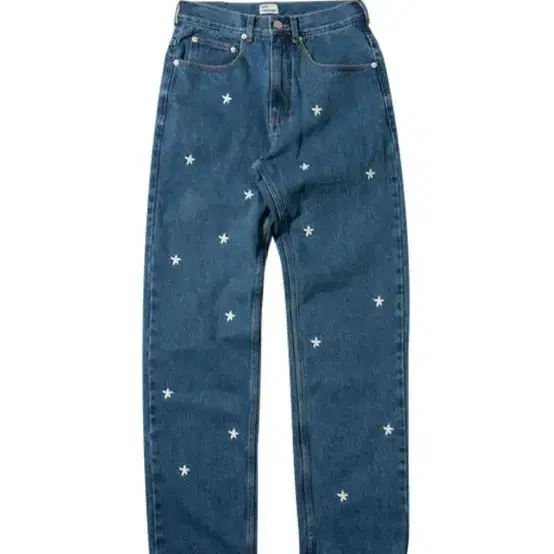 데이지신드롬 straight  flower denim pants