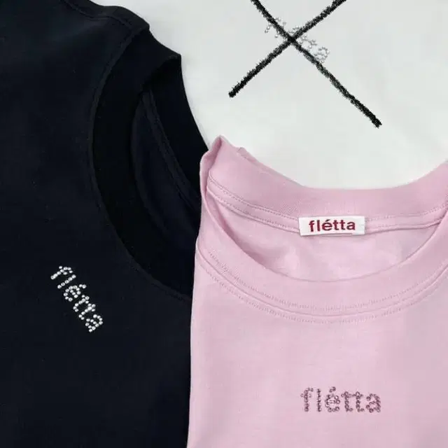 플레따 반팔티 sleeve short tee 핑크 레몬 블랙