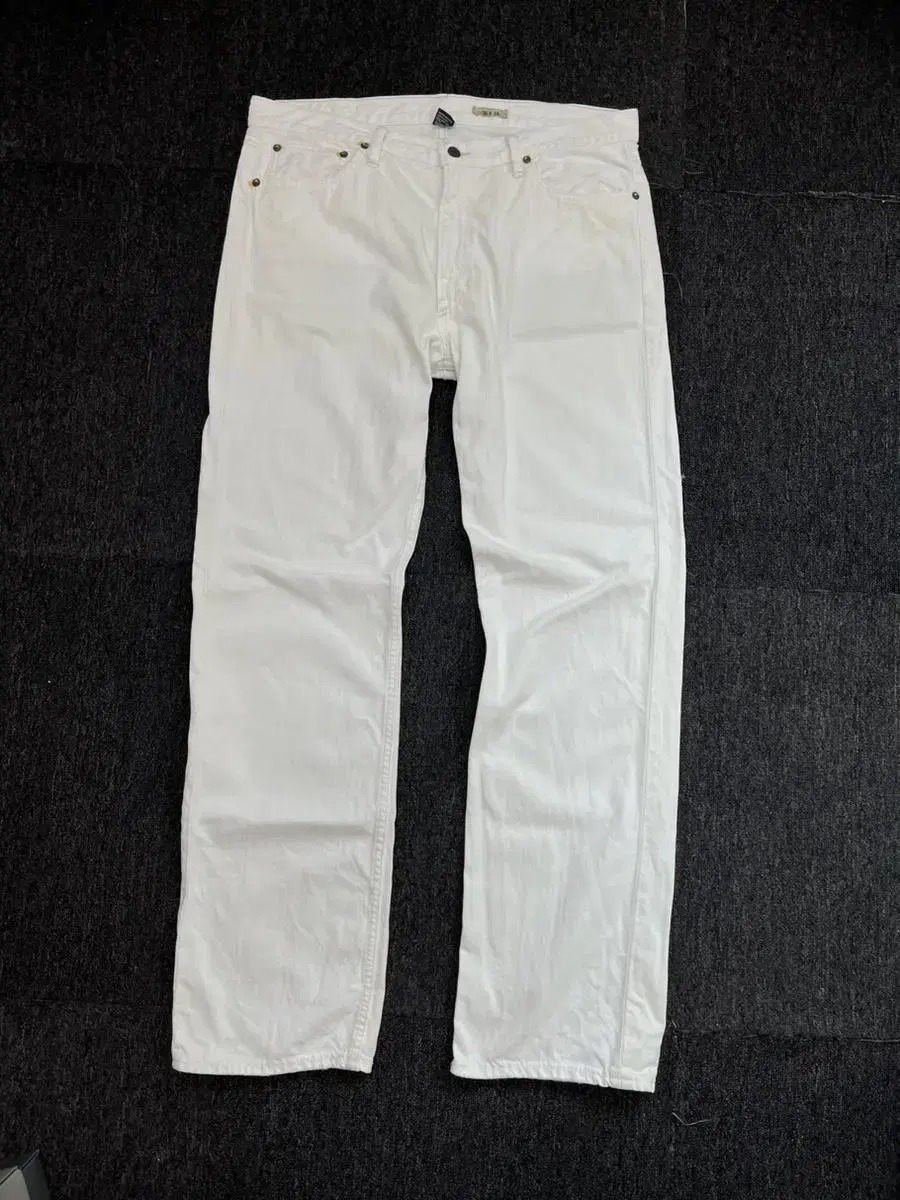 (36)Polo Denim Pants White