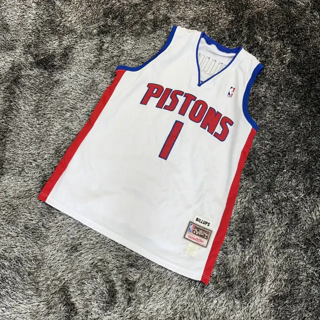 NBA 미첼앤네스 디트로이트 피스톤즈 빌럽스 유니폼 (2XL)