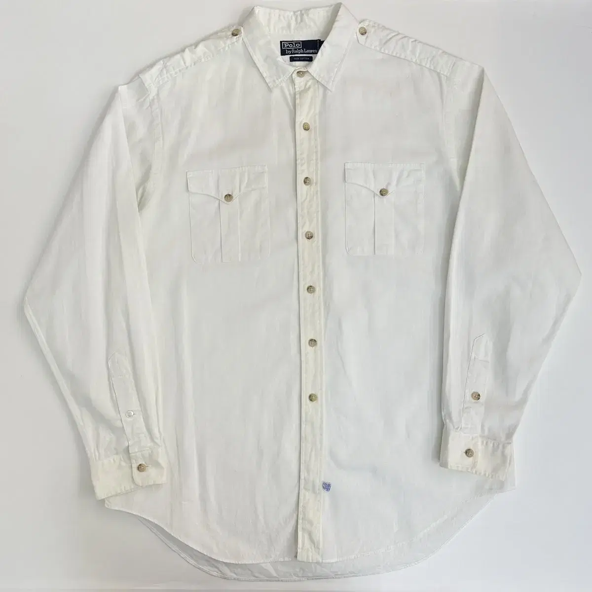 90s Polo Ralph Lauren White Safari Shirt