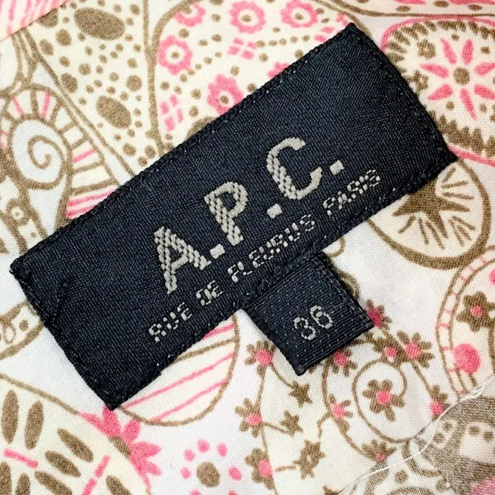 A.P.C 아페쎄 페이즐리 레트로 셔링 블라우스 셔츠 C902