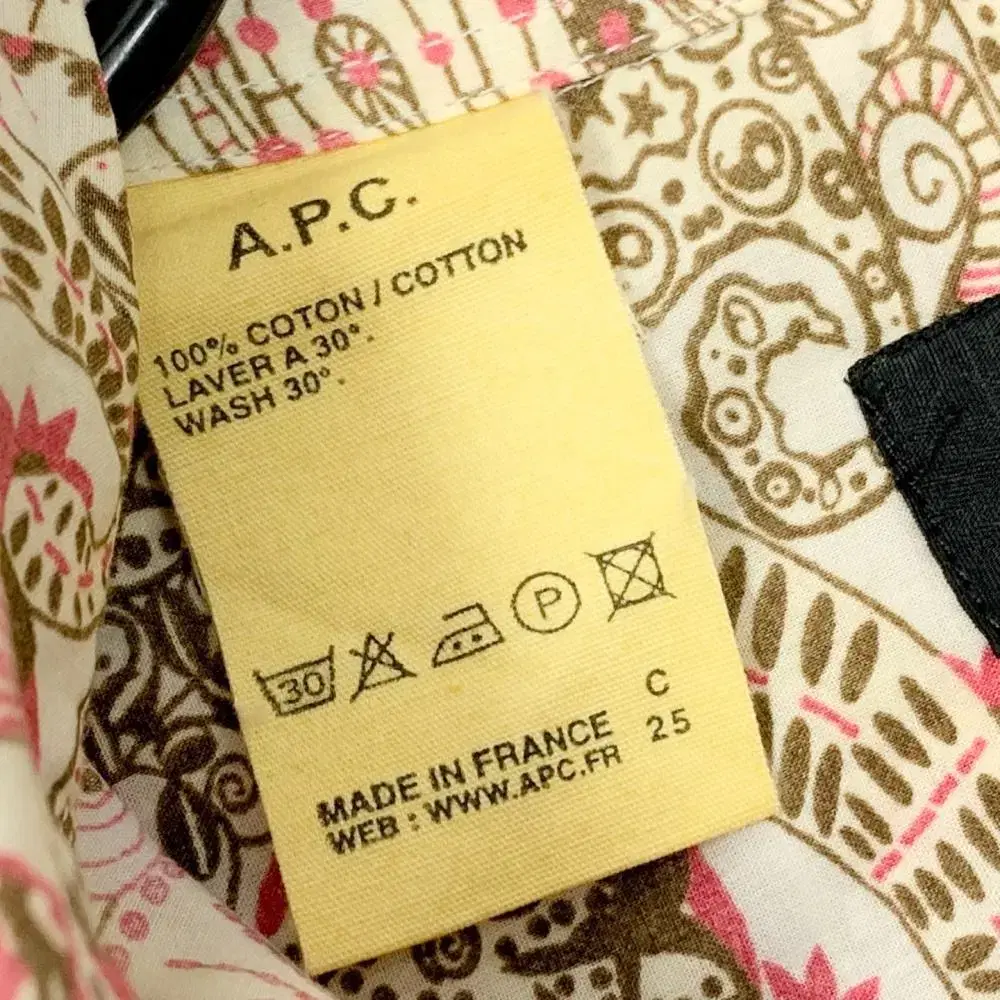 A.P.C 아페쎄 페이즐리 레트로 셔링 블라우스 셔츠 C902