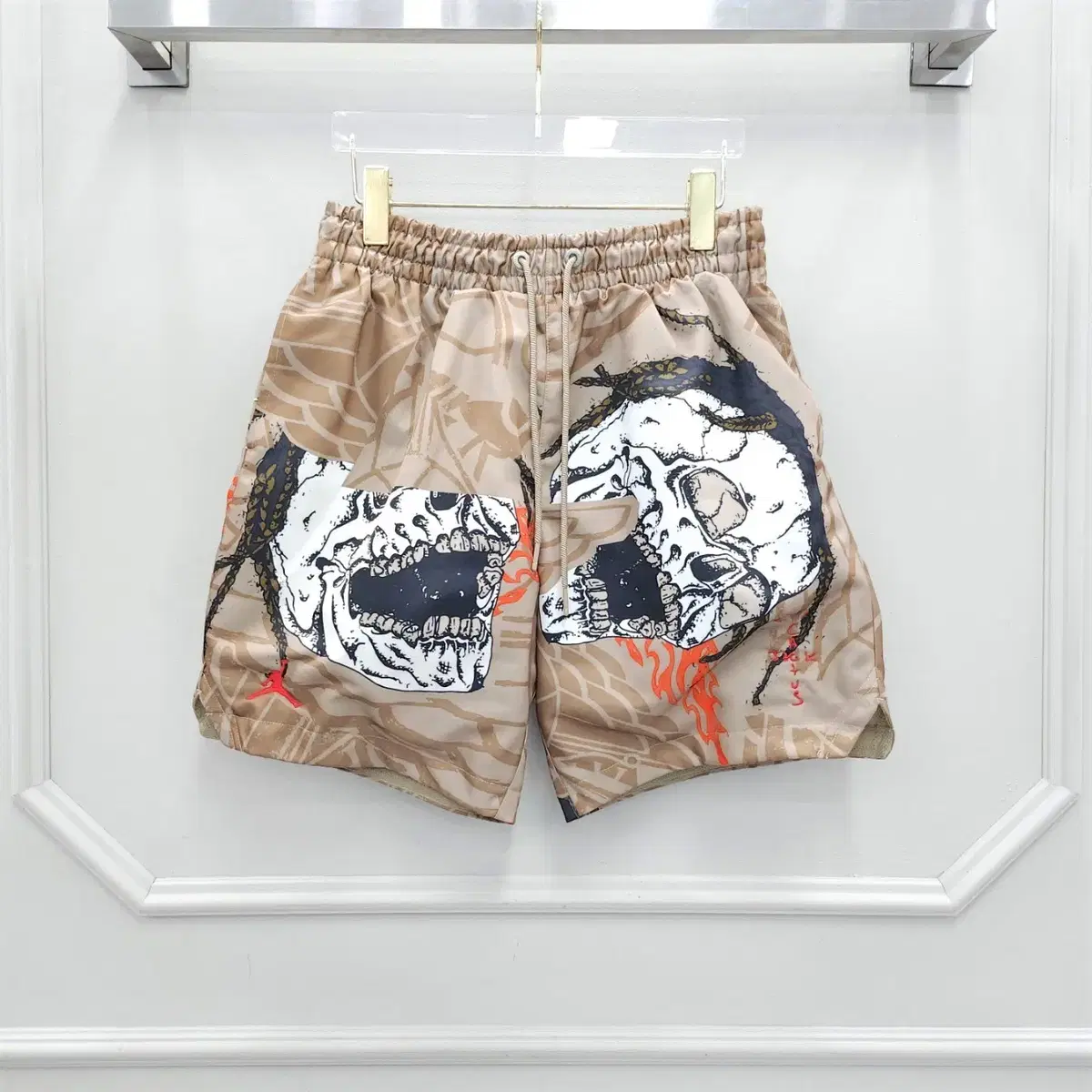 M/Air Jordan X Travis Scott Khaki Asia Pool Shorts