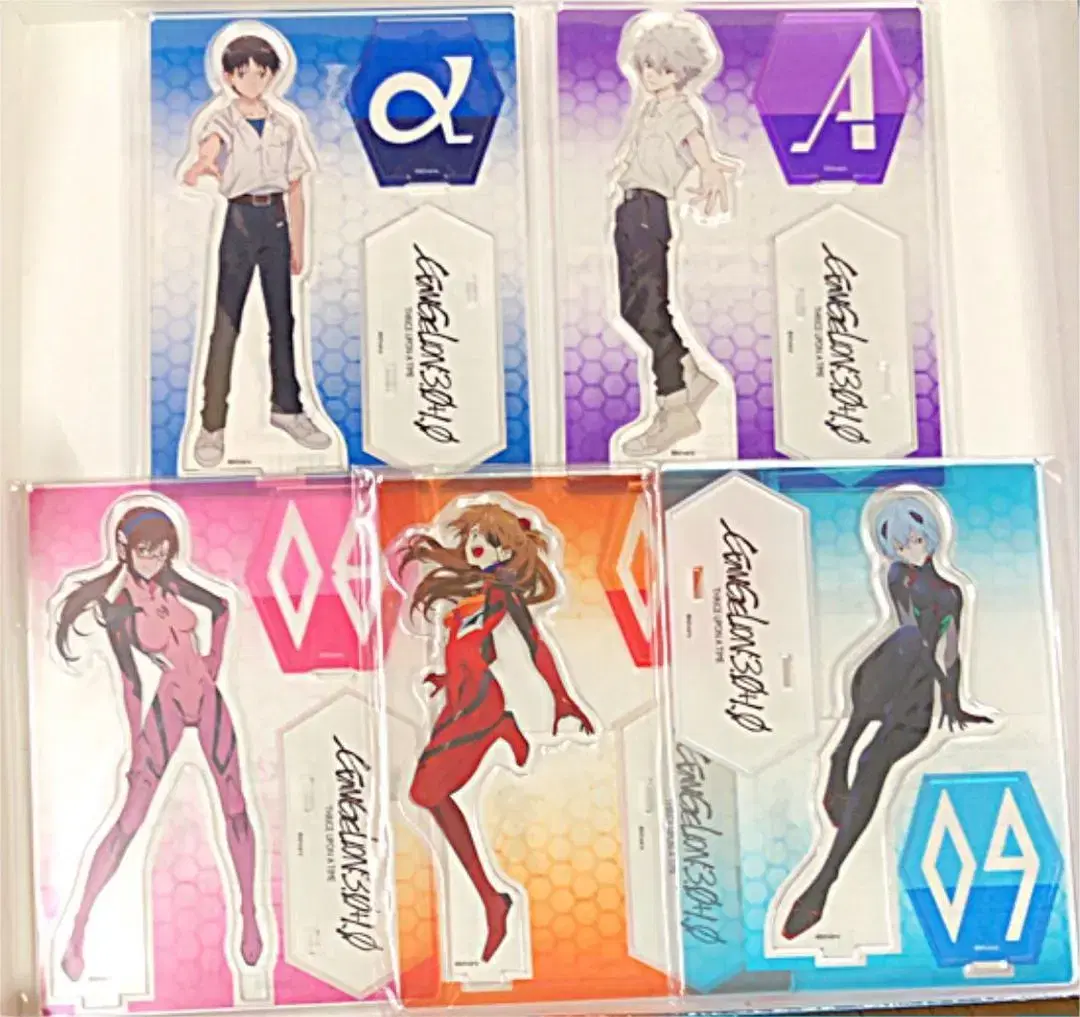 Evangelion Takapo unsealed All kinds of commemorative acrylic stands lay Asuka Kaoru Shinji