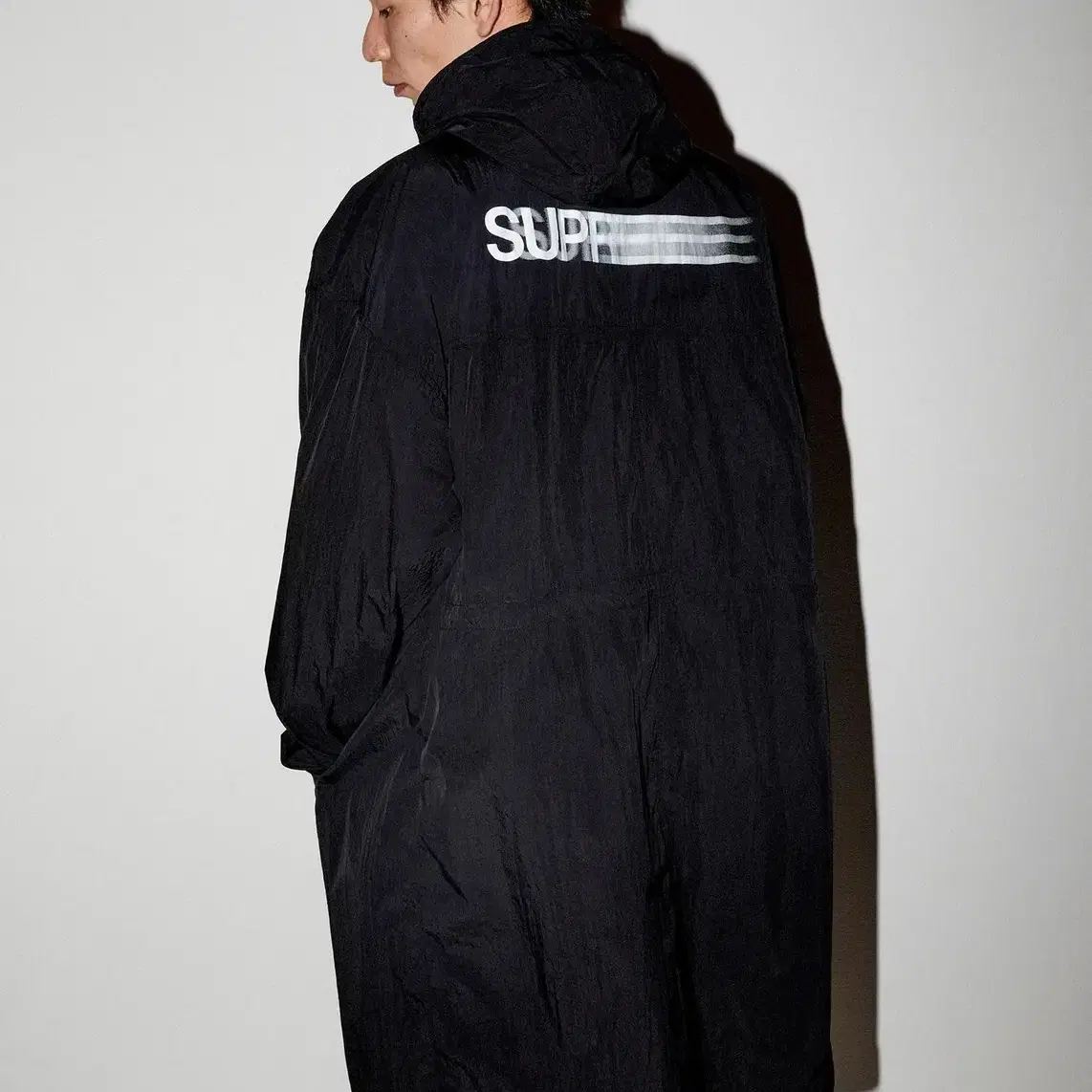 [M/새상품] Supreme 슈프림 23ss 모션 로고 파카 블랙