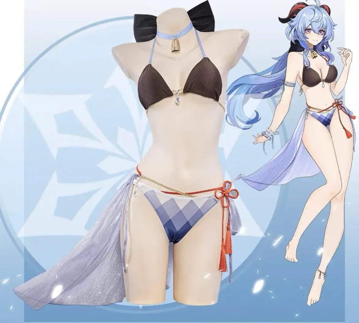 ( Wooshop )Genshin Impact Gamou Cosplay Swimsuitver sells