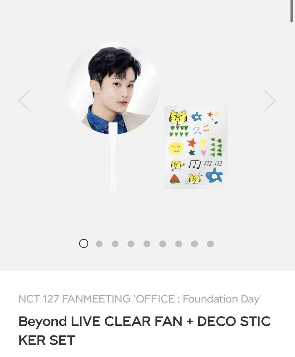 nct dream 127 mark fanmeeting md handwriting deco sticker fan set