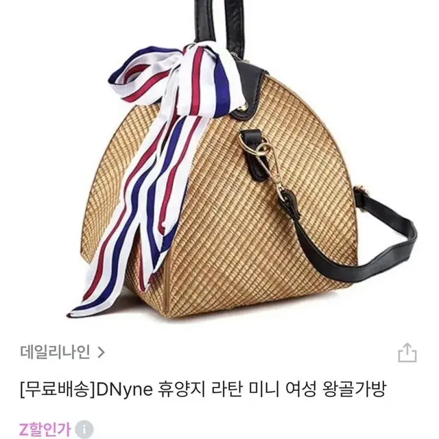 휴양지 라탄 미니백