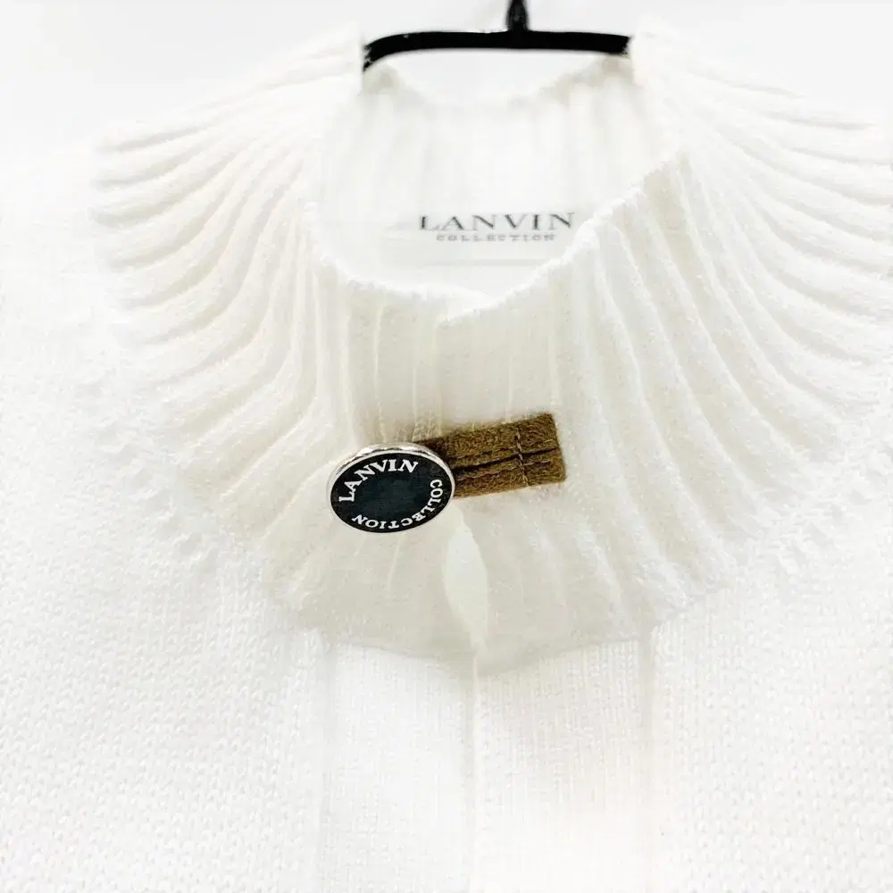 LANVIN 랑방 콜렉션 하이넥 코튼 골지 니트 C908