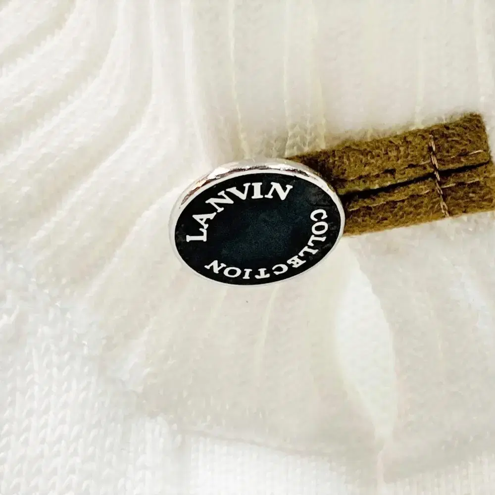 LANVIN 랑방 콜렉션 하이넥 코튼 골지 니트 C908