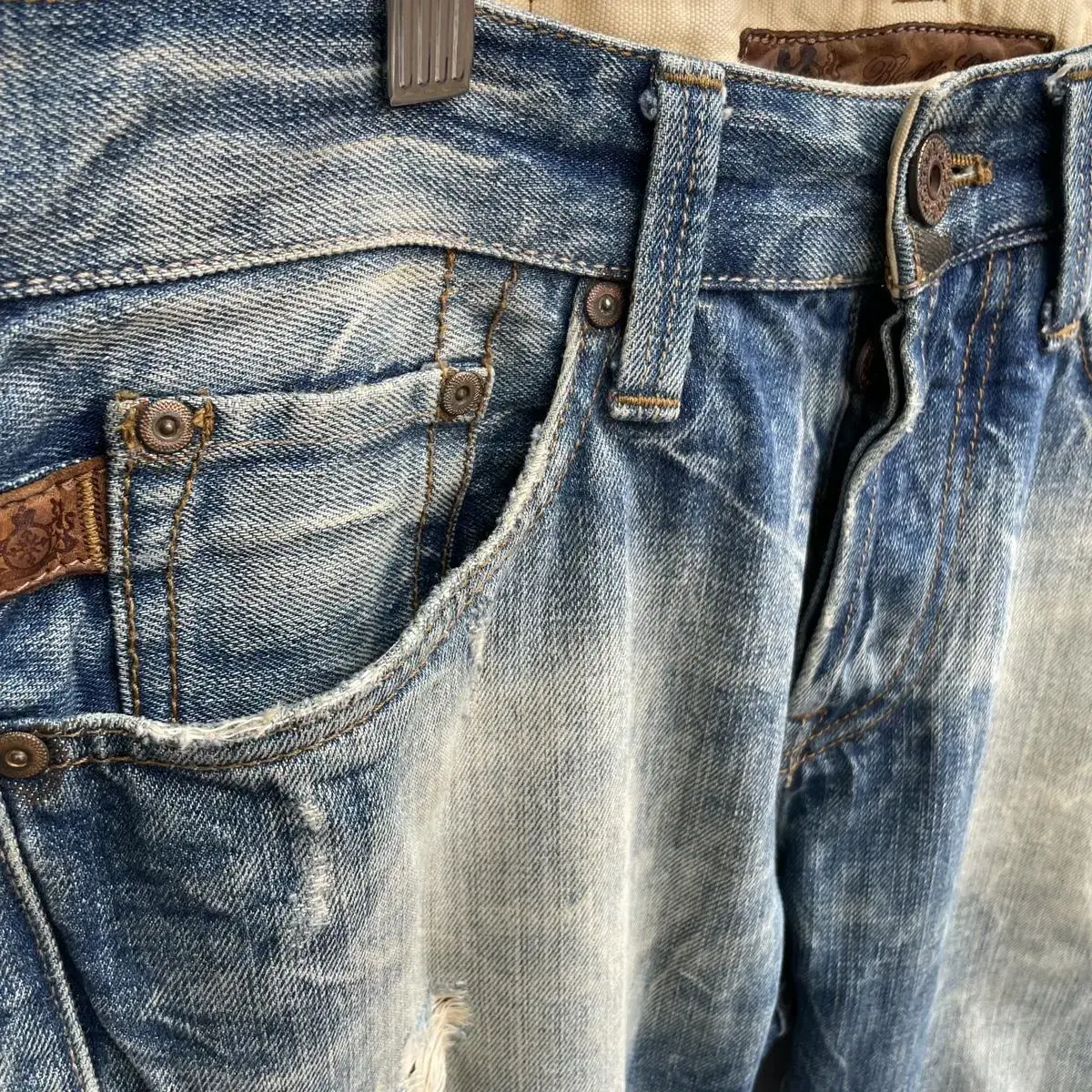 Vintage Thunder Washing Denim Pants