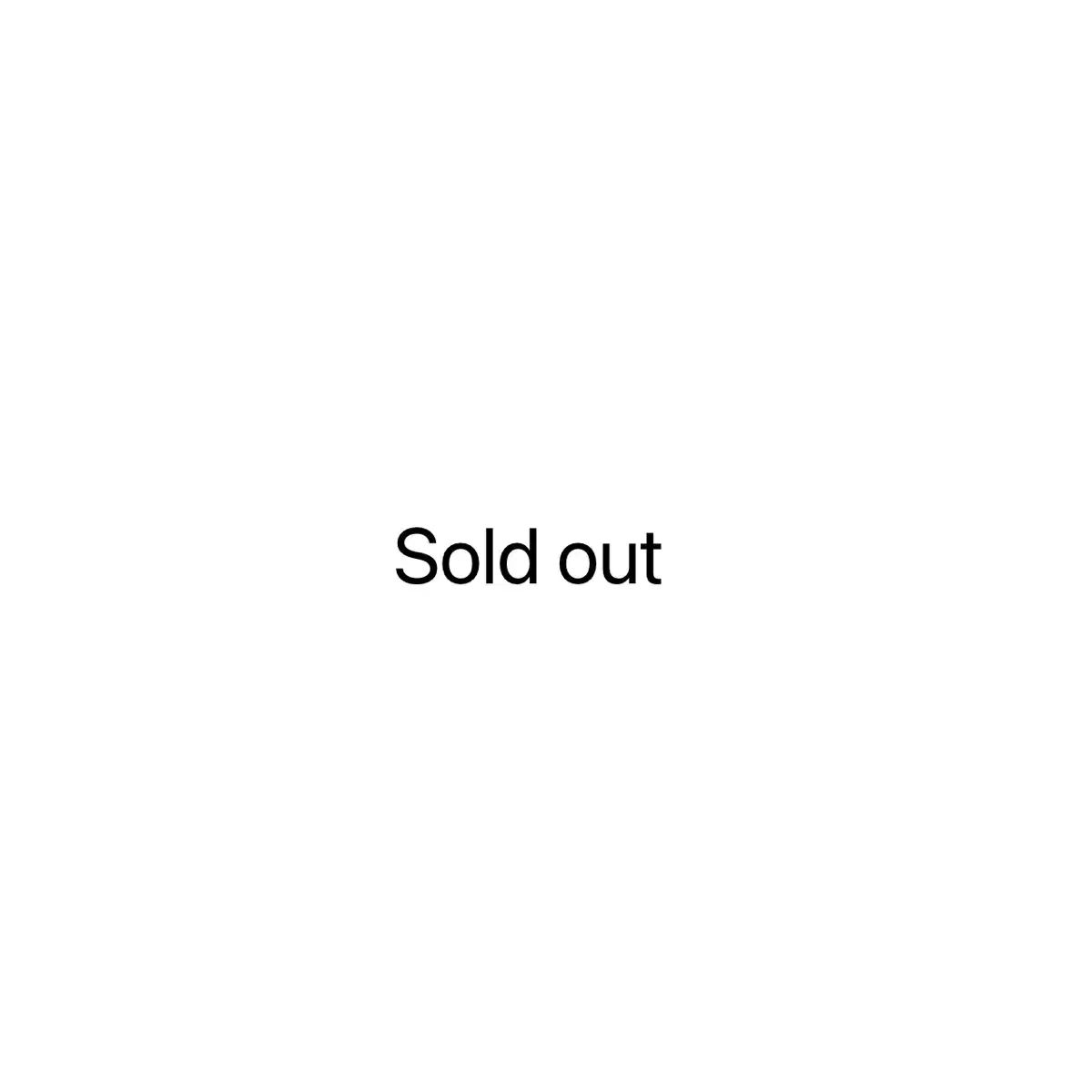 Sold out