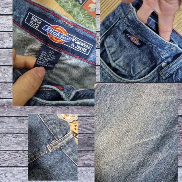 32) Dickies 디키즈 워크 핀 데님 팬츠