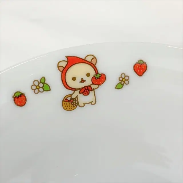 SANRIO X RIRAKKUMA 산리오 리락쿠마 딸기 볼접시 A736