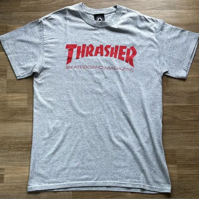 THRASHER 헤더그레이 티셔츠