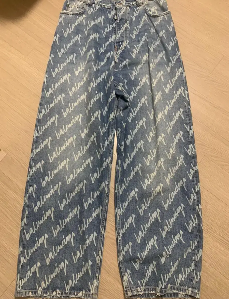 [M] Balenciaga All-over denim pants