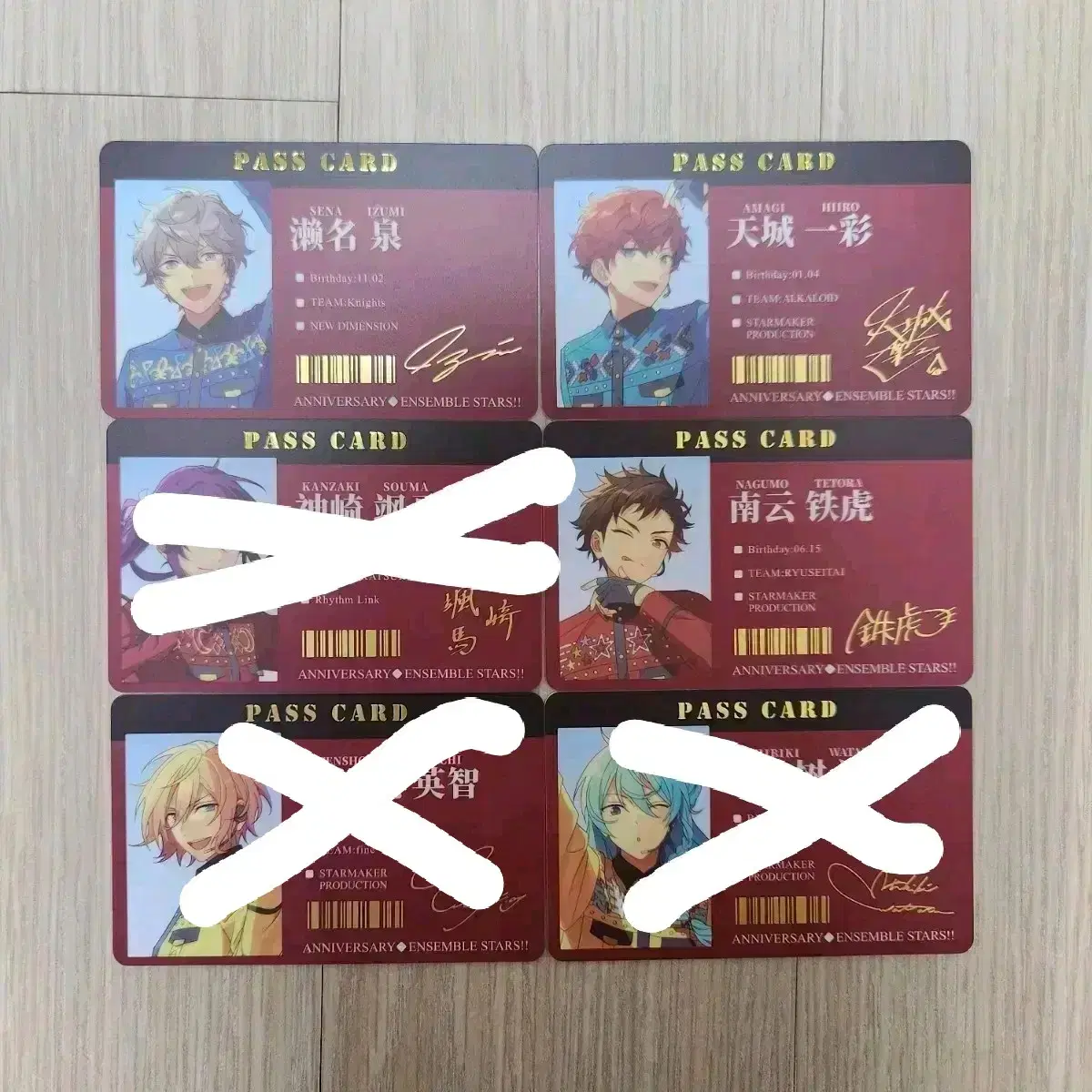 Angsta Zhongstar Access Card Senaizumi Hiroeichi Wataru Tetora